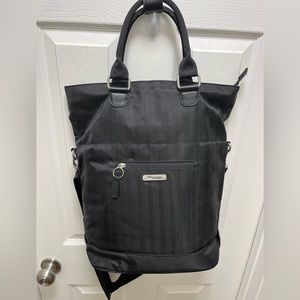 Po Campo Bergen black magnetic bike pannier cycle commuter laptop bag